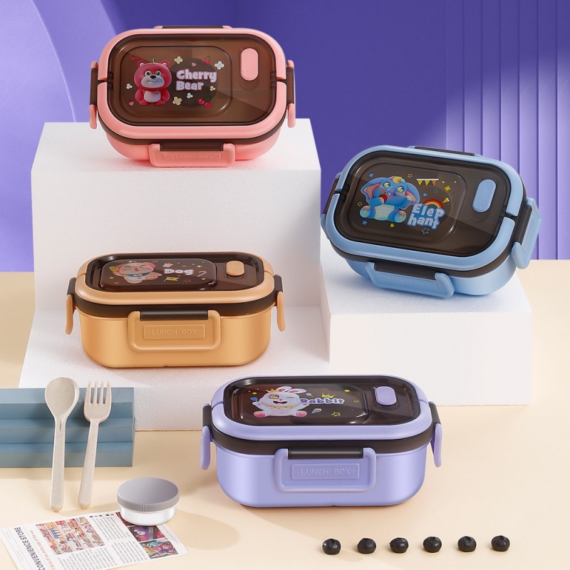 Bento Box Two Tier - Kotak makan siang lapisan ganda 1200ML,