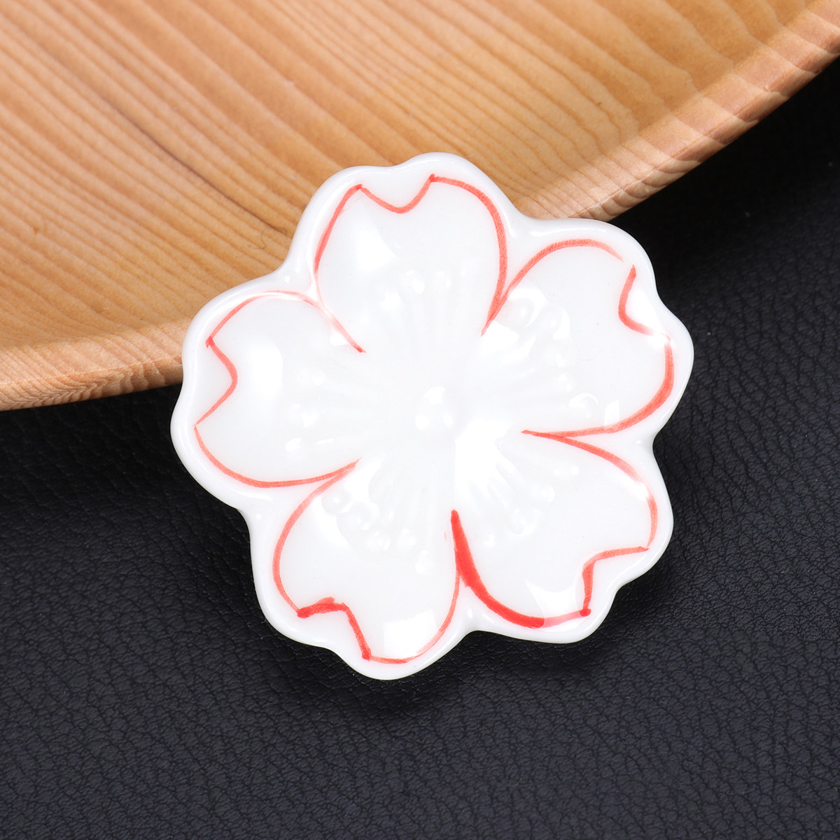 Chopstick Rest Ceramic - 5 Buah Penyangga Sumpit Keramik Gaya