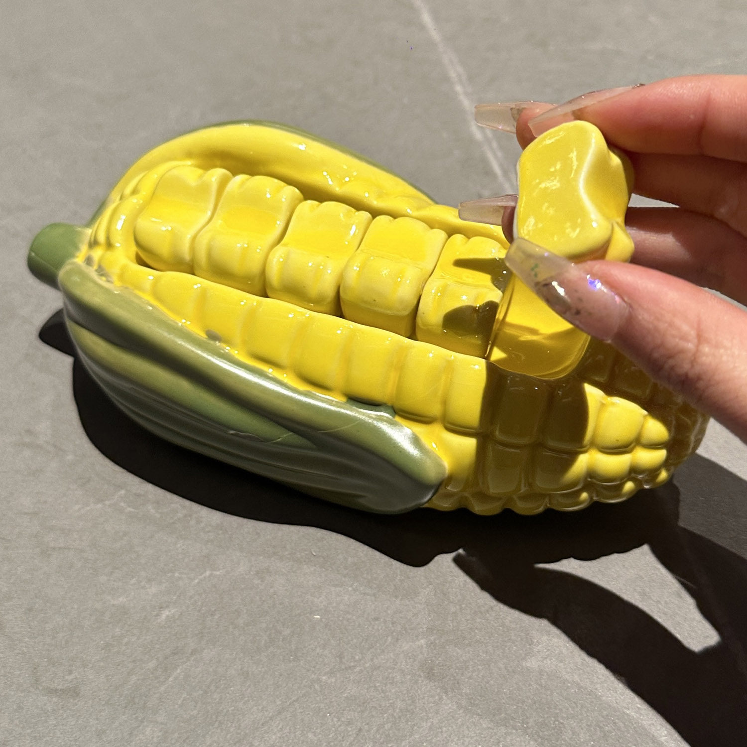 Chopstick Rest Ceramic - Set Tempat Sumpit Keramik Bentuk Jagung