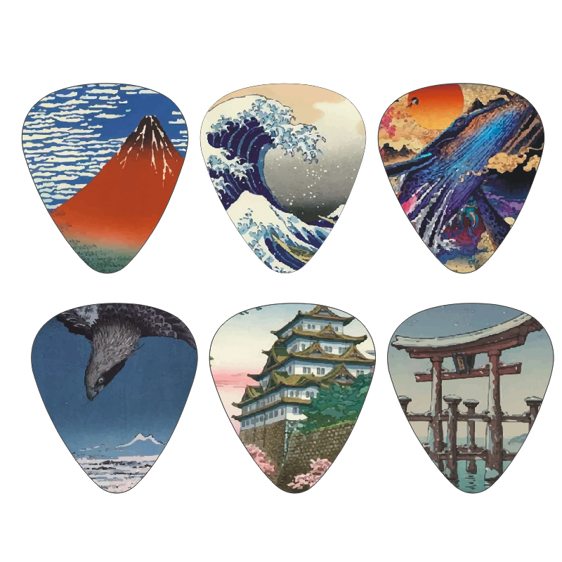 Japan Lifestyle And Culture - Baru 12 buah/set gitar pick-Jepang gaya