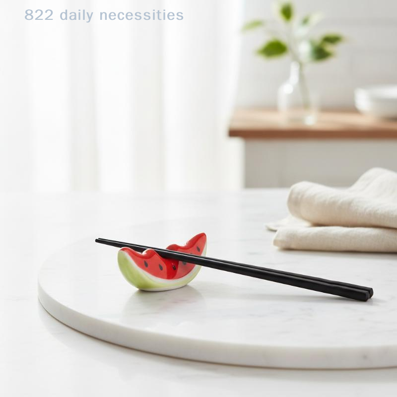 Chopstick Rest Ceramic - Tempat Sumpit Keramik Motif Semangka Aman