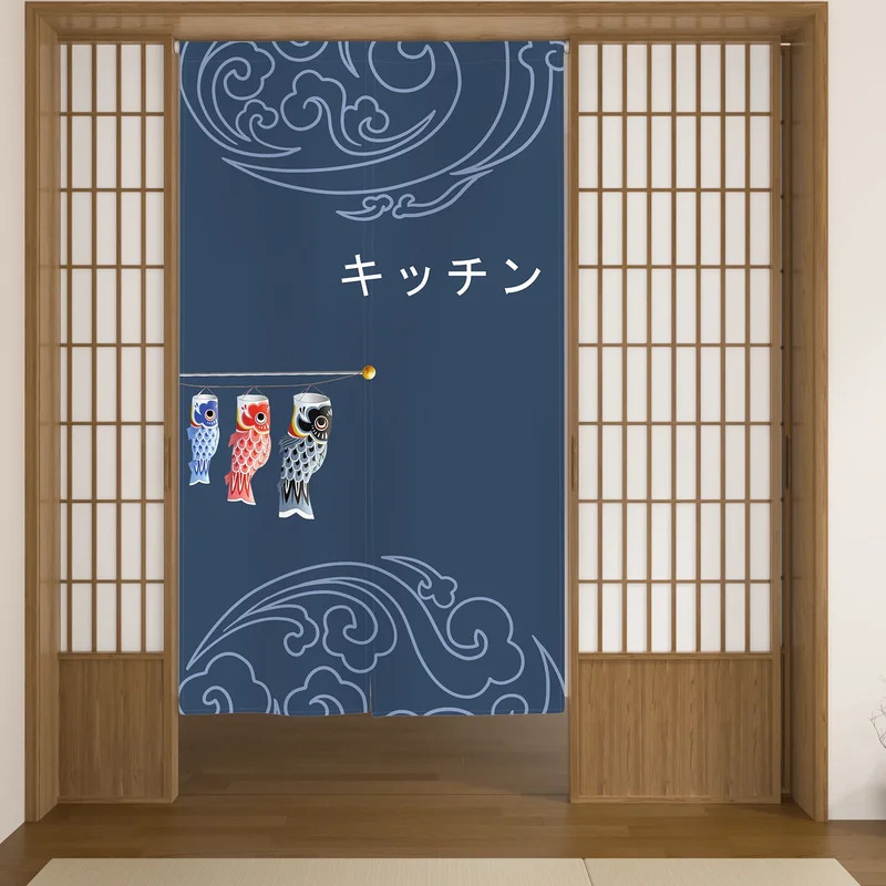 VIKAMA Tirai Pintu Pola Kucing - Noren Curtain Doorway ulasan dan harga