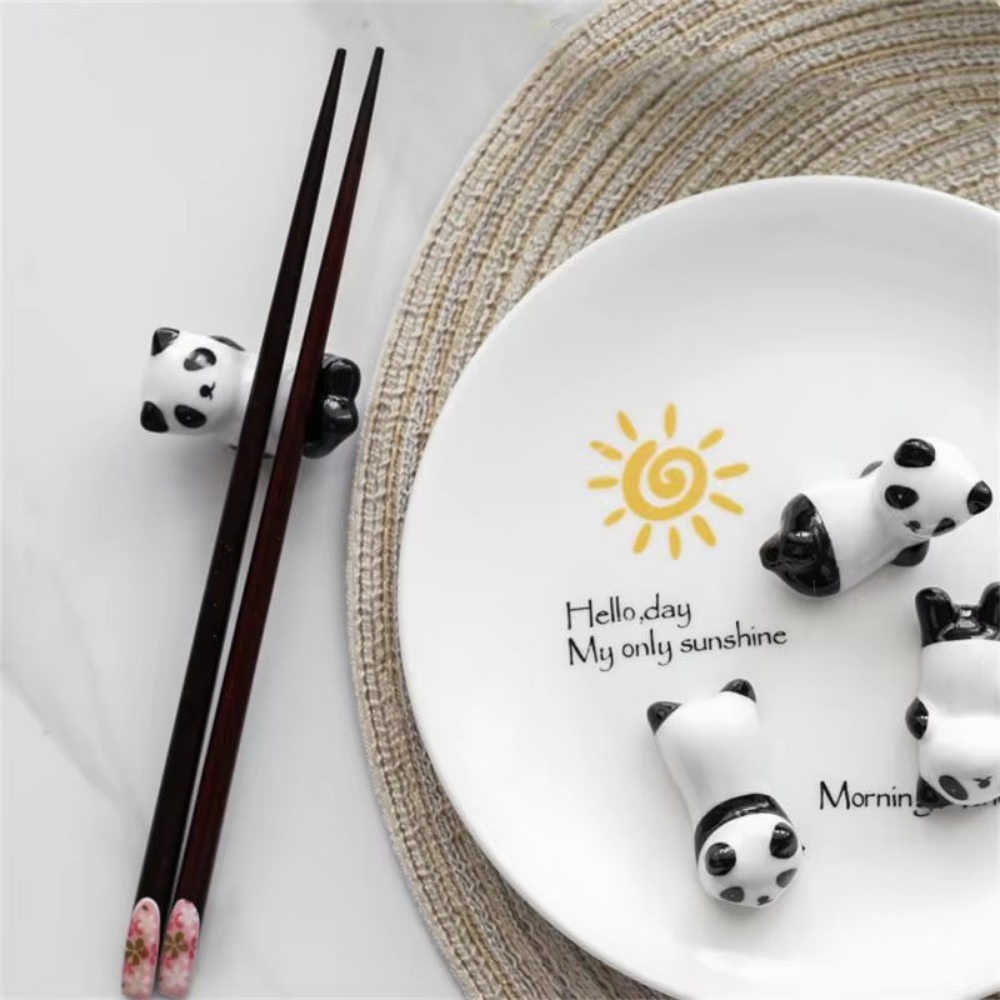 8 Buah/Set Tempat Sumpit Panda - Chopstick Rest Ceramic ulasan dan harga
