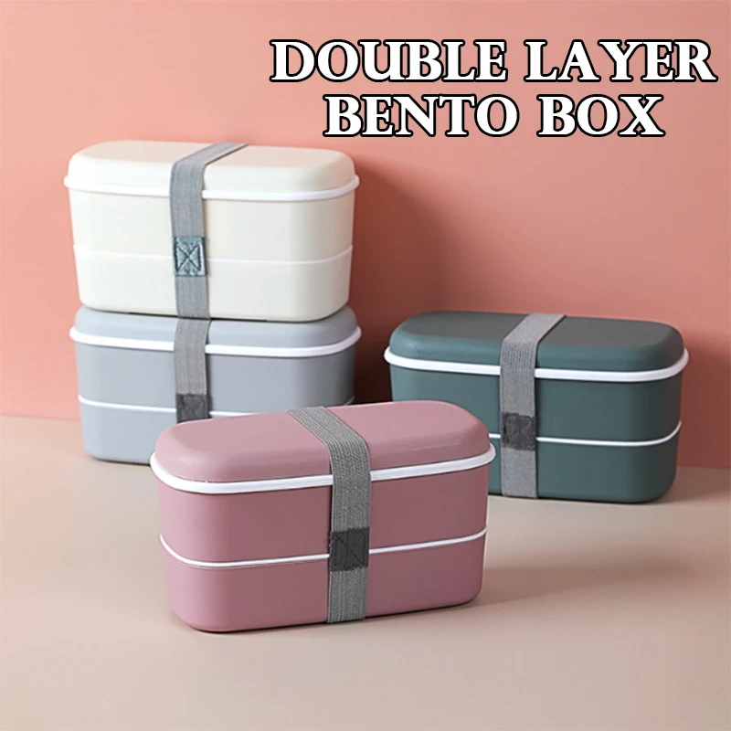 Kotak makan portabel anti boco - Bento Box Two Tier ulasan dan harga