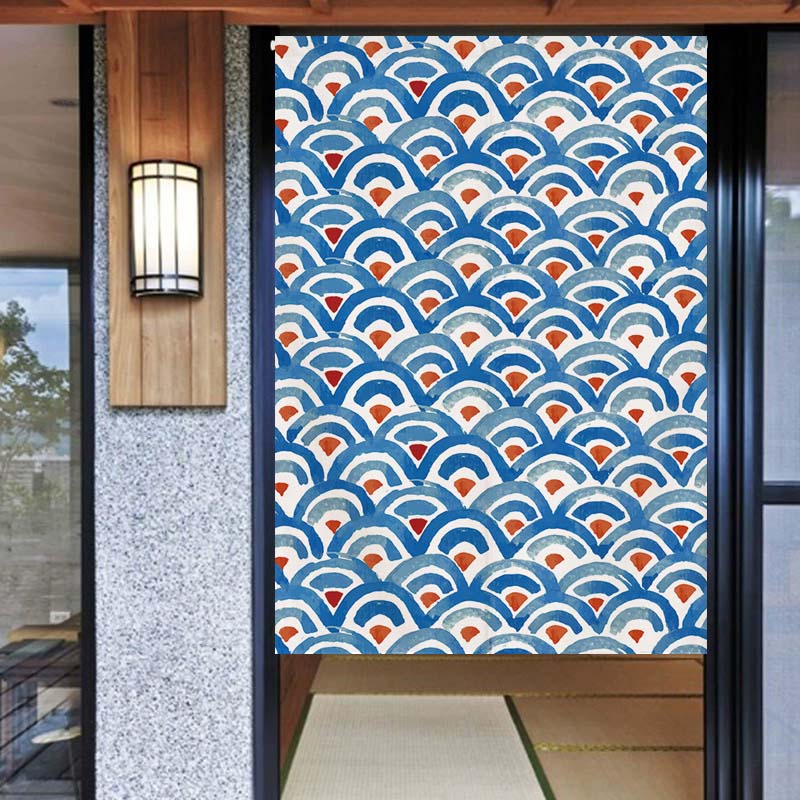 Tirai pintu Jepang Noren tekst - Noren Curtain Doorway ulasan dan harga