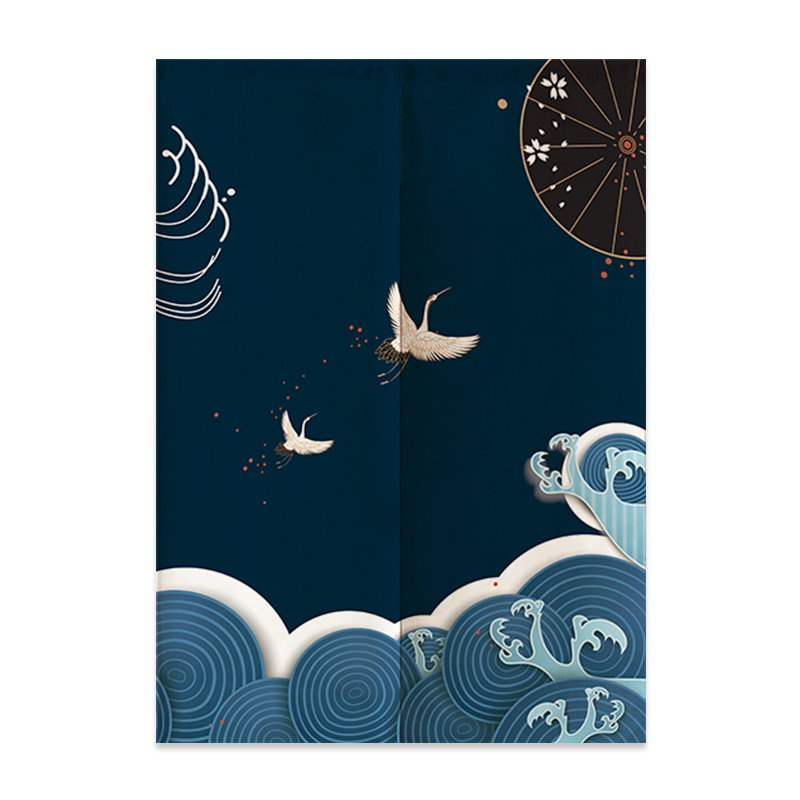 Tirai pintu Linen Jepang, tira - Noren Curtain Doorway ulasan dan harga