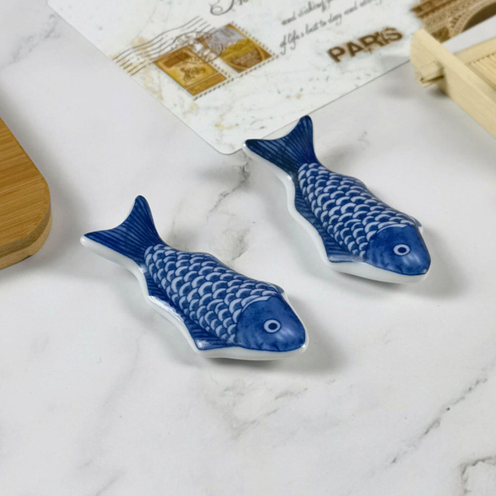 2Pcs Penyangga Sumpit Keramik  - Chopstick Rest Ceramic ulasan dan harga