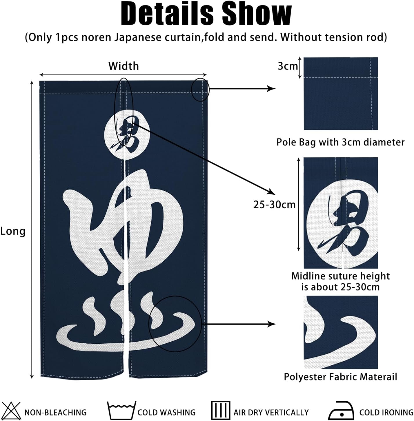 Tirai Pintu Noren Jepang Panja - Noren Curtain Doorway ulasan dan harga