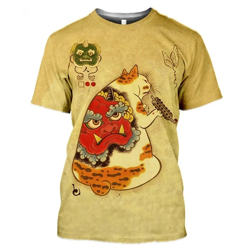 Kaos Tato Kucing Kong Fu Jepan - Japan Lifestyle And Culture ulasan dan harga